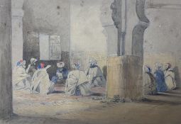 Eugene Delacroix (French 1798-1863): 'In an Algerian Mosque'
