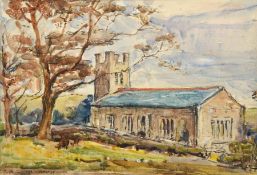 Rowland Henry Hill (Staithes Group 1873-1952): St Nicholas' Church - Roxby near Whitby