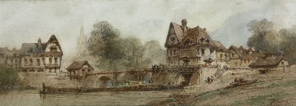 Paul Marny (French/British 1829-1914): French Riverside