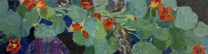 Matt Underwood (British 1971-): 'Nasturtiums'