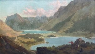 James Roberts of Leeds (British 1837-1909): 'Crummock & Buttermere' Lake District