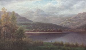 William Mellor (British 1851-1931): 'Langdale Pikes from Elterwater - Westmoreland'