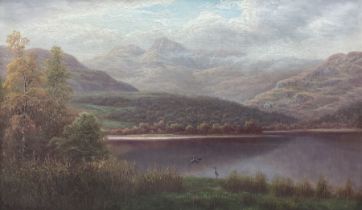 William Mellor (British 1851-1931): 'Langdale Pikes from Elterwater - Westmoreland'