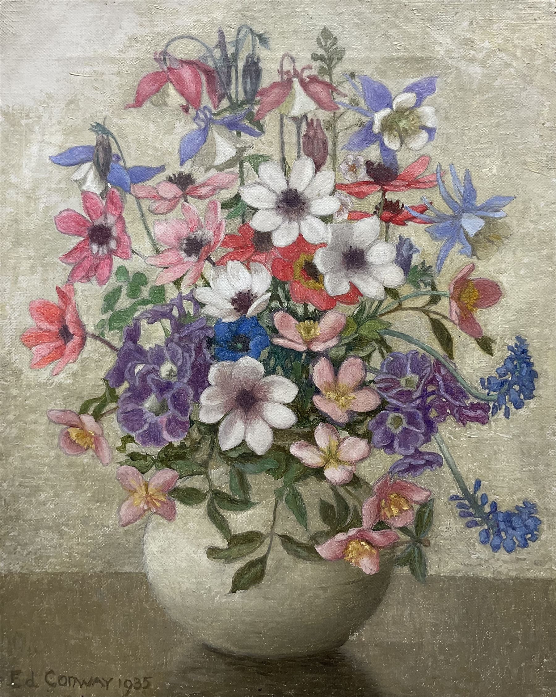 Harold Edward Conway (Staithes Group 1872-1949): Still Life of Summer Flowers