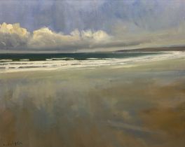 Malcolm Ludvigsen (British 1946-): 'Filey Beach'