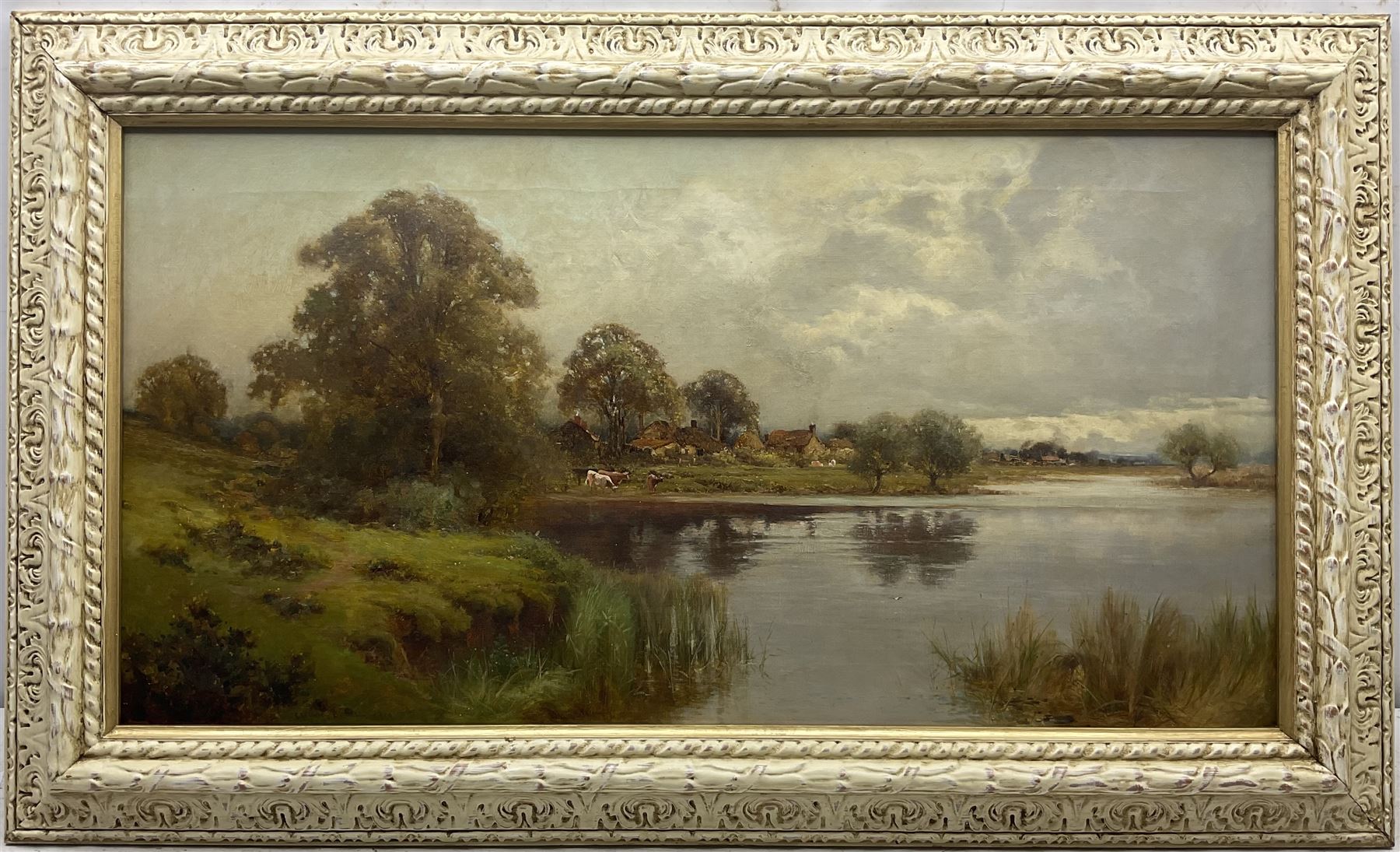 Creswick Boydell (British fl.1889-1916): 'Luddington on the Avon' Warwickshire - Image 2 of 3