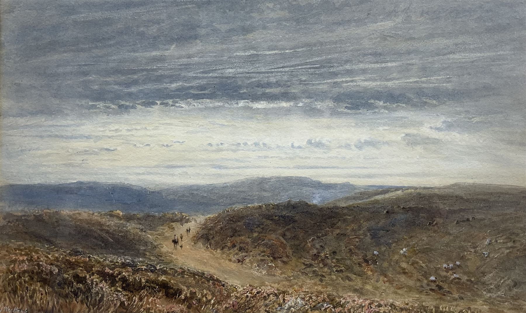 George Weatherill (British 1810-1890): Track on the North Yorkshire Moors