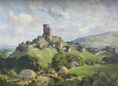Howard Barron (British 1900-1991): 'Corfe Castle Dorset'