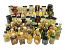 Collection of miniature whisky to include Laphroaig 10 years old whisky