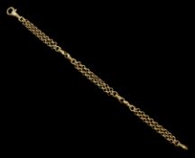 9ct gold fancy link bracelet