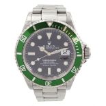 Rolex Oyster Perpetual Date Submariner 'Kermit' gentleman's stainless steel automatic wristwatch
