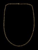 9ct gold cable link chain necklace