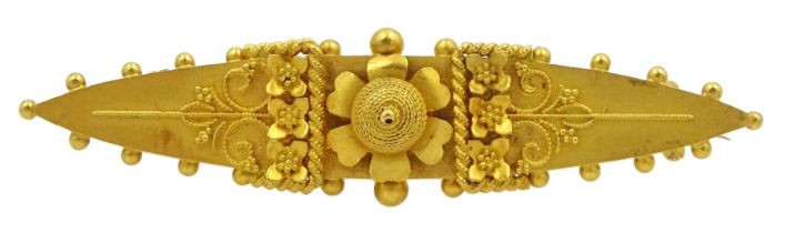 Victorian gold brooch