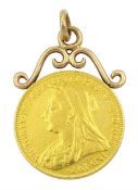 Queen Victoria 1894 gold full sovereign coin