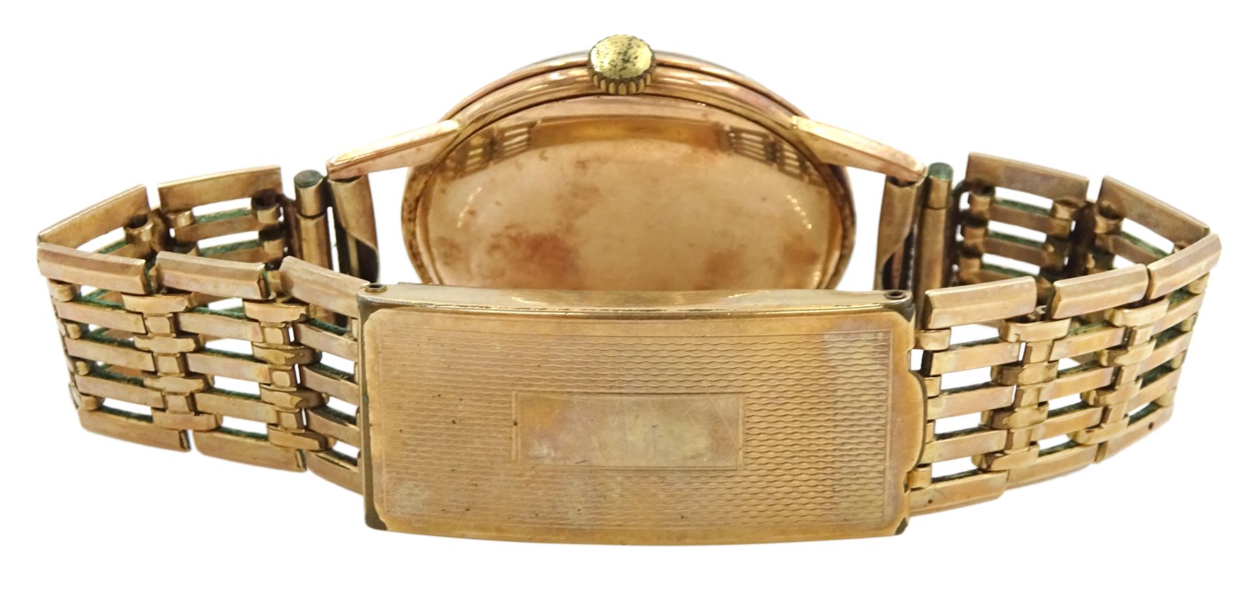 Helvetia gentleman's 14ct gold manual wind wristwatch - Image 2 of 2