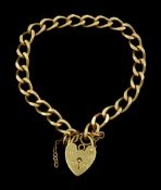 9ct rose gold curb link bracelet