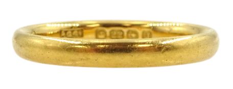 Early 20th century 22ct gold wedding band