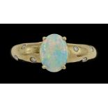 9ct gold opal ring