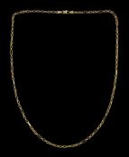 9ct gold Figaro link necklace