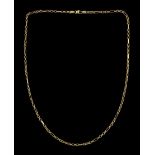 9ct gold Figaro link necklace