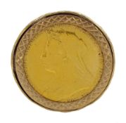 Queen Victoria 1897 gold full sovereign coin