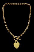 9ct gold cable link necklace