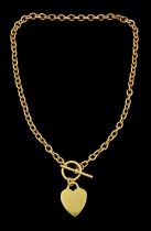 9ct gold cable link necklace