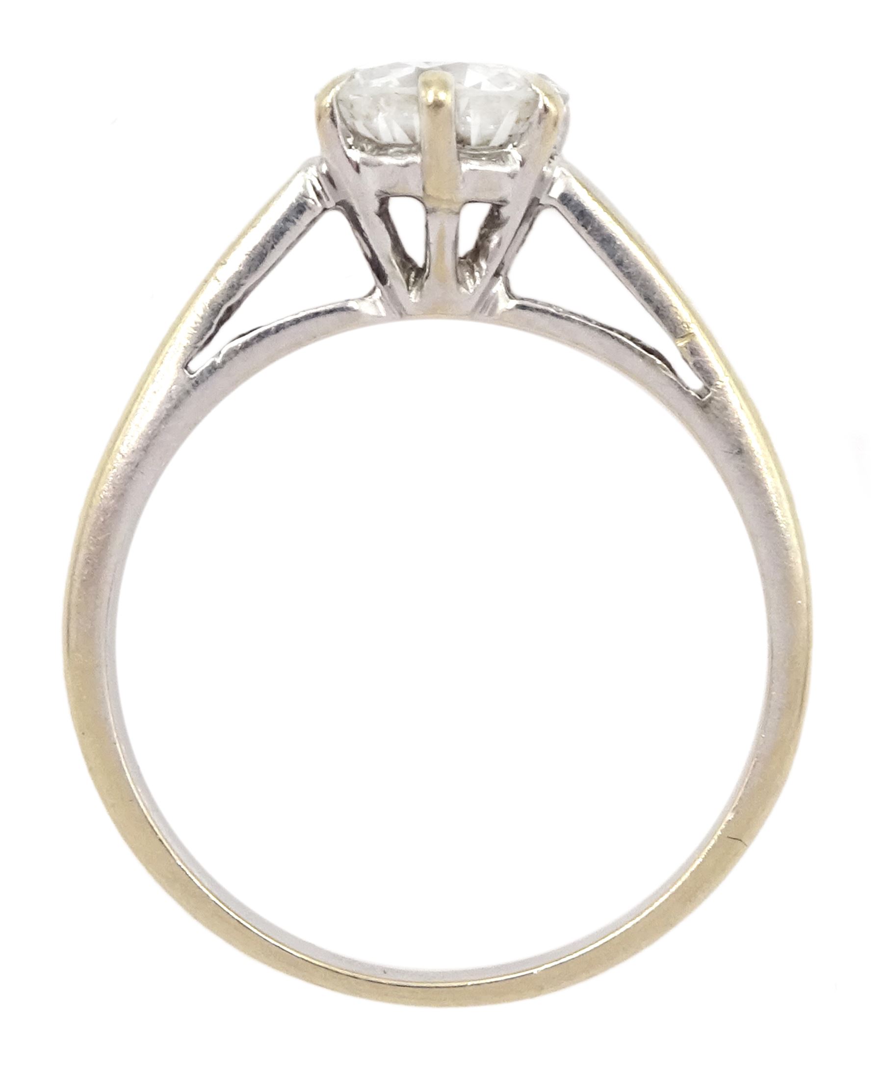 18ct gold single stone old cut diamond ring - Image 4 of 4