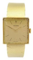 Longines gentleman's 14ct gold manual wind wristwatch