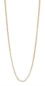 Gold belcher link chain necklace