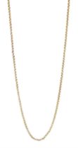 Gold belcher link chain necklace