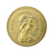 Queen Elizabeth II 1980 gold full sovereign coin