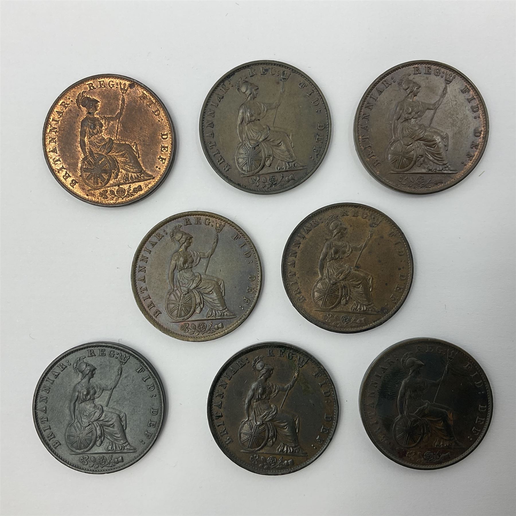 Eight Queen Victoria halfpenny coins - Image 3 of 3