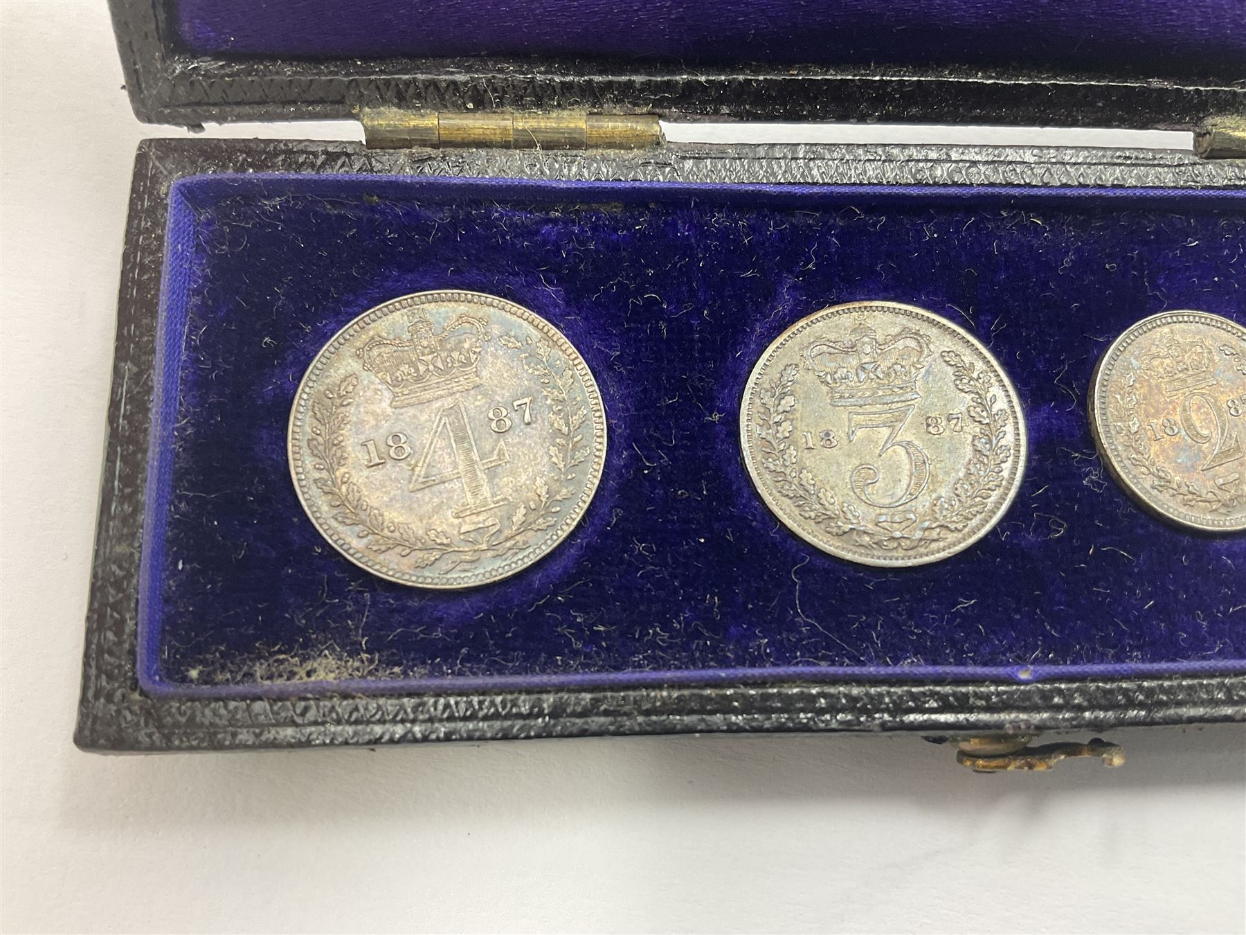 Queen Victoria 1887 maundy coin set - Image 2 of 5