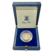 Queen Elizabeth II 1983 gold proof half sovereign coin