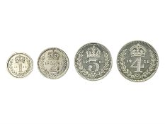 King George VI 1951 maundy coin set
