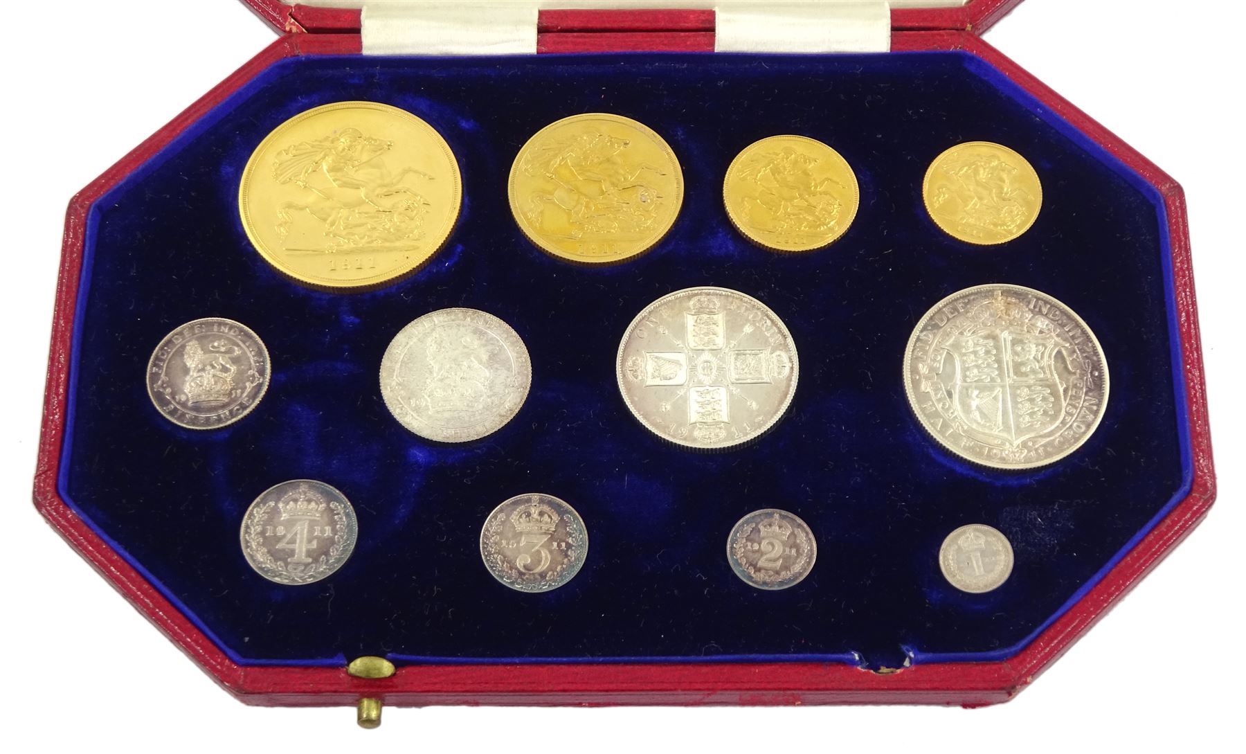 King George V 1911 proof long coin set - Image 3 of 28