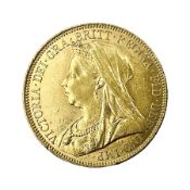 Queen Victoria 1901 gold full sovereign coin