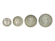 King George VI 1950 maundy coin set