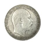 King Edward VII 1902 silver crown coin