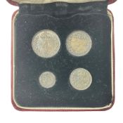 Queen Victoria 1898 maundy coin set