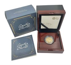 The Royal Mint United Kingdom 2020 'Agatha Christie 100 Years of Mystery' gold proof two pound coin