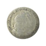 William and Mary 1693 silver half crown coin