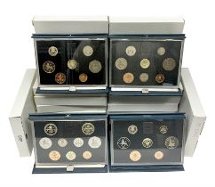 Fourteen The Royal Mint United Kingdom proof coin collections