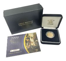 Queen Elizabeth II 2006 gold proof full sovereign coin