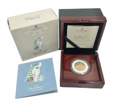 The Royal Mint United Kingdom 2021 'The Snowman and The Snowdog' gold proof fifty pence coin