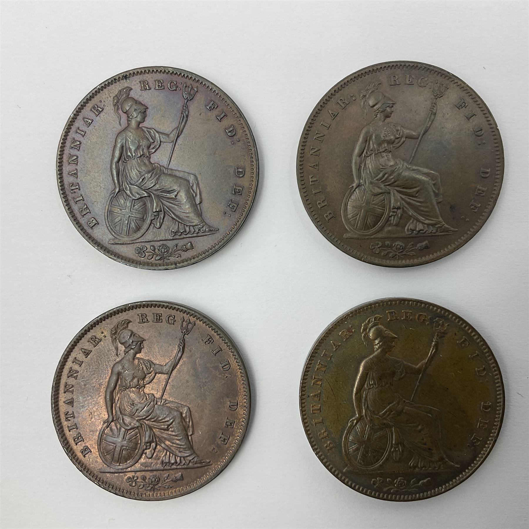 Four Queen Victoria one penny coins - Image 4 of 4