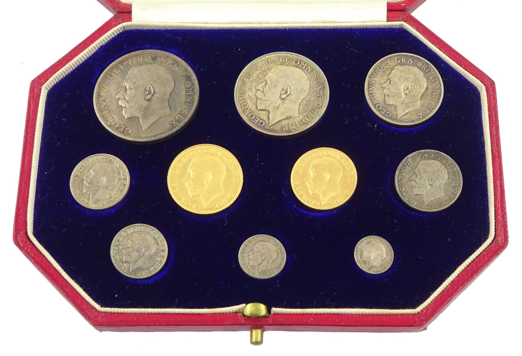 King George V 1911 proof short coin set - Image 2 of 24