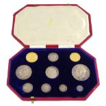 King George V 1911 proof short coin set