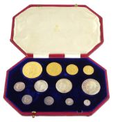 King George V 1911 proof long coin set